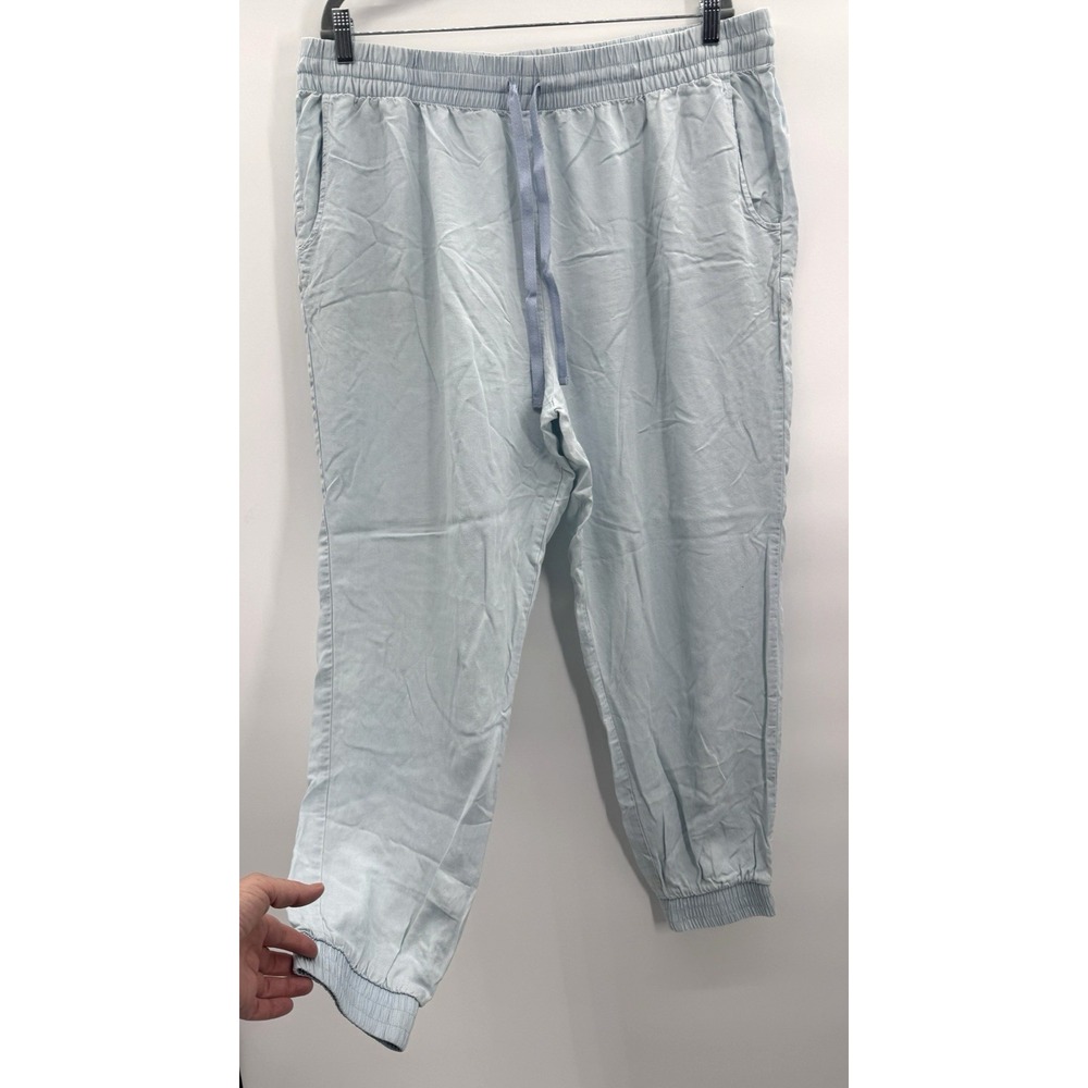 Coastal Comfort Pull On Jogger Pant XXL Chambray Elastic Waist Pocket Lyocell 2X